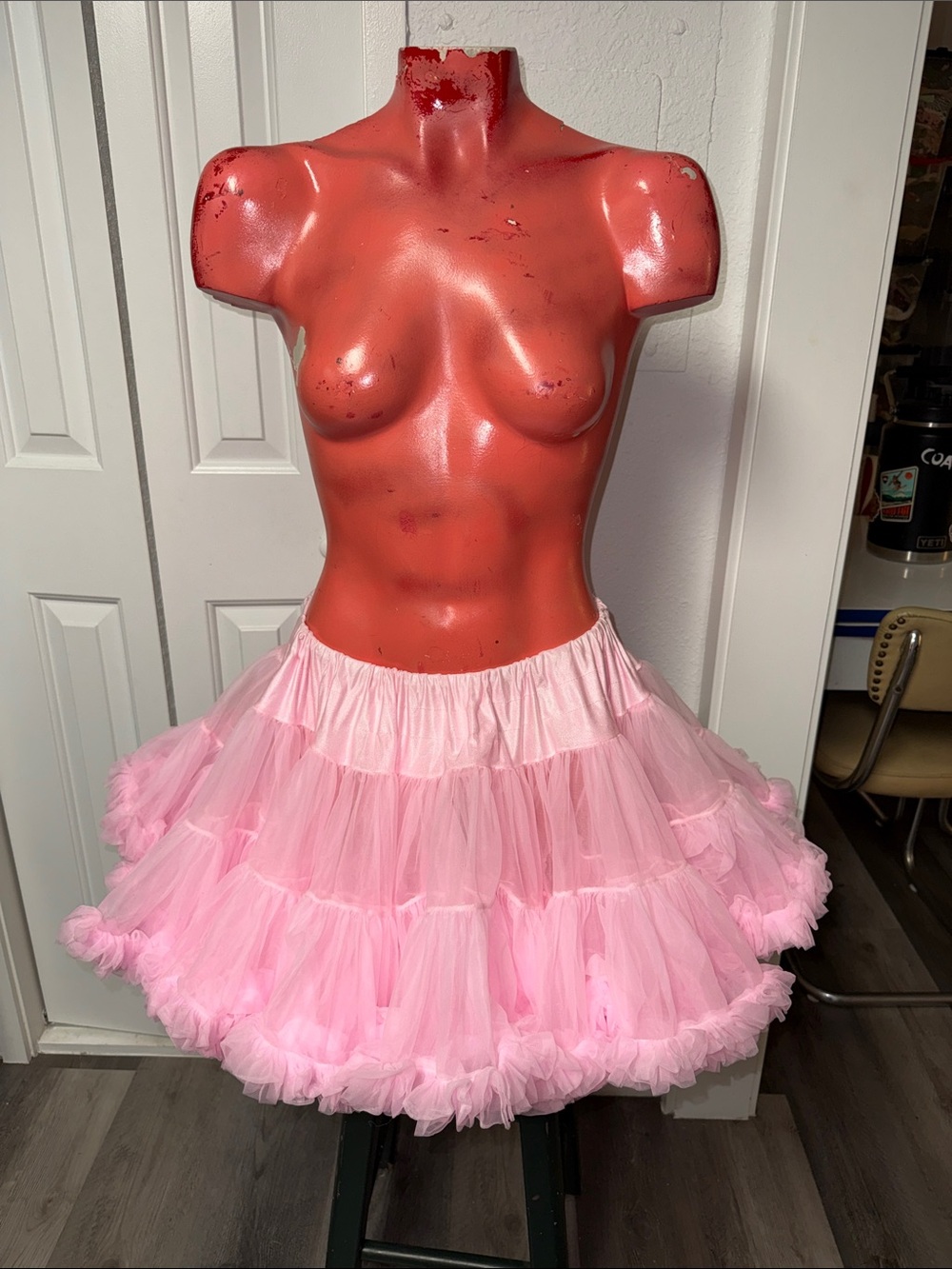 Vintage Malco Modes tiered ruffle skirt